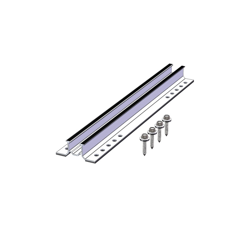 Mini solar panel roof mounting rails