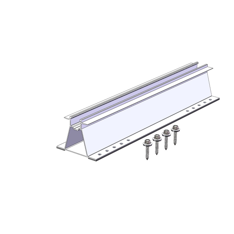 Mini rail system PV panels