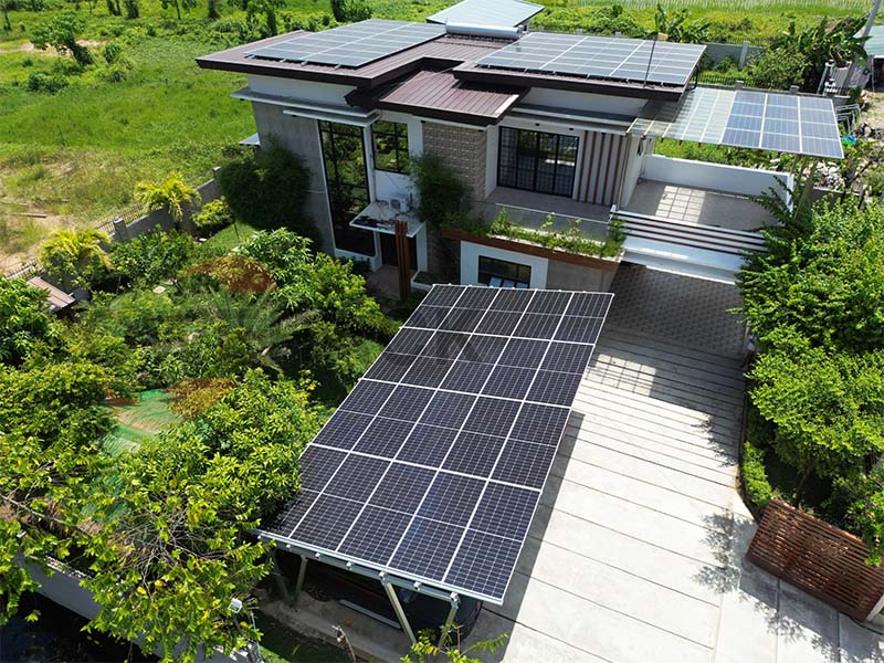Powerack All-aluminum waterproof carport in Philippines