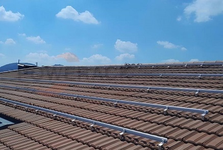 Solar tile roof adjustable aluminum hook POW-TRH-T29