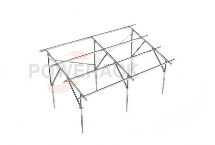 How do zinc-aluminium-magnesium brackets reduce overall carbon emissions?