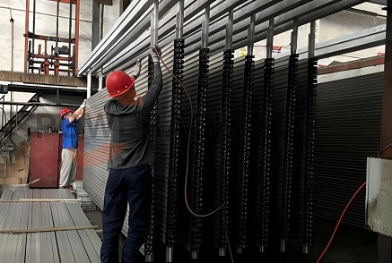 How is the anti-corrosion process for solar panel mounts carried out?